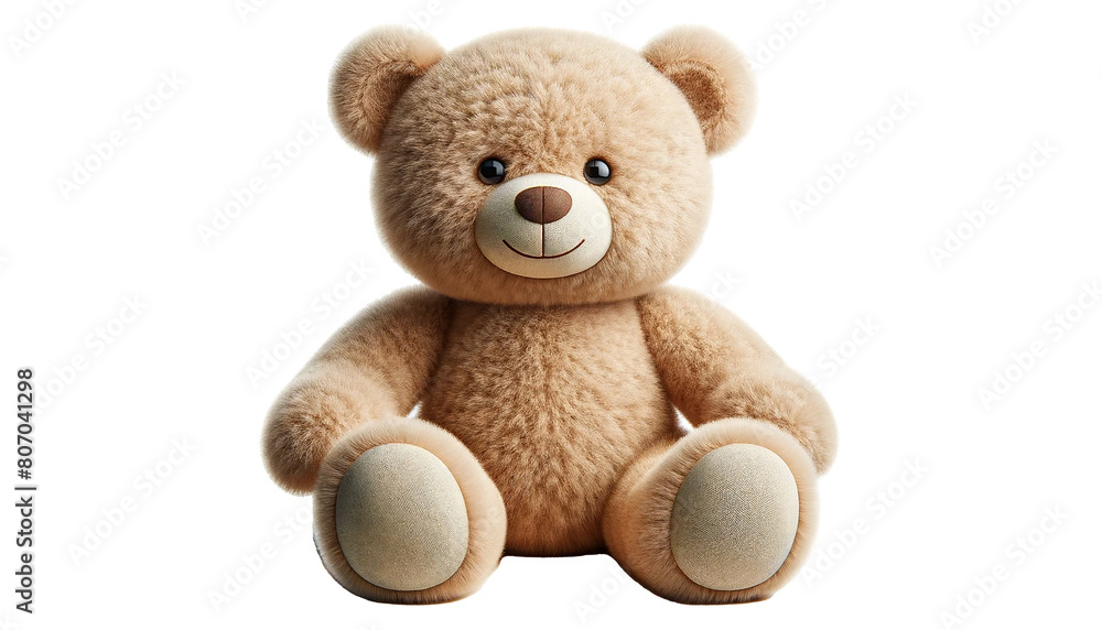 Fototapeta premium teddy bear isolated on white background