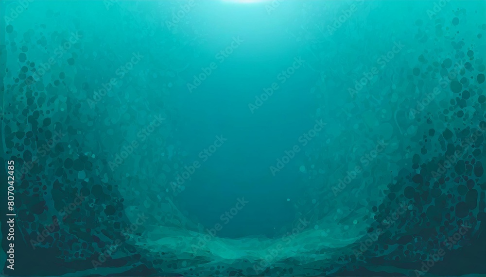 Fototapeta premium Background with underwater scene, bubbles and waves