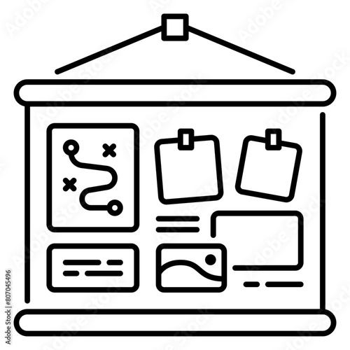 moodboard icon illustration
