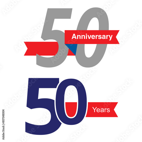 Cartel 50 aniversario. Vector
