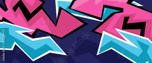 Colorful vector illustration abstract banner speed sport style with geometric. Graphic abstract stripe racing banner design for wrap vehicle, race car, rally, adventure and livery