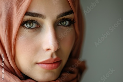 Portrait of a beautiful Arabian Woman wearing Hijab Muslim Woman wearing Hijab