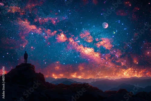 view of the cosmos, the Milky Way galaxy background