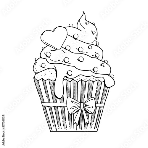 cupcake with cream