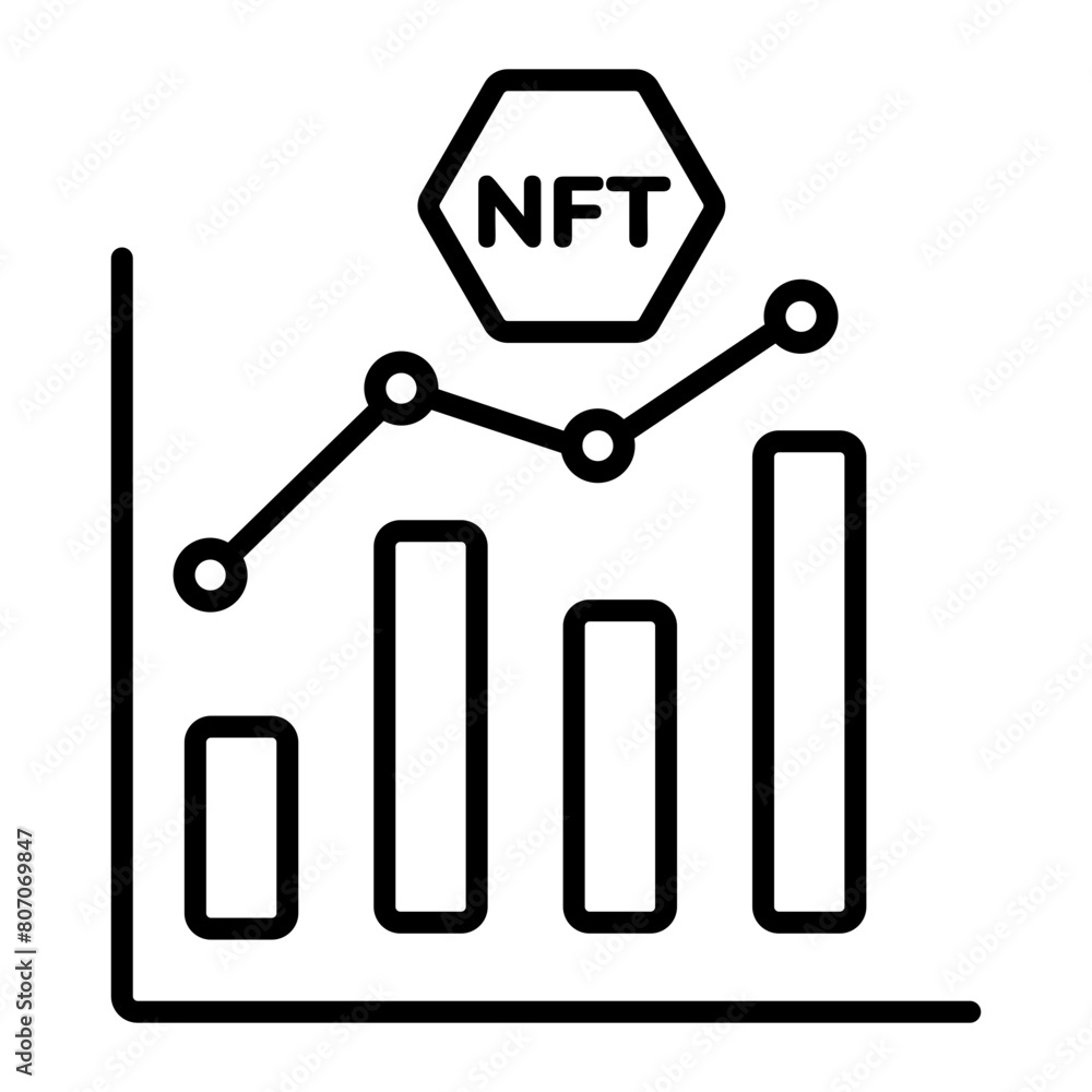 Check out linear icon of nft analytics Check out linear icon of nft analytics