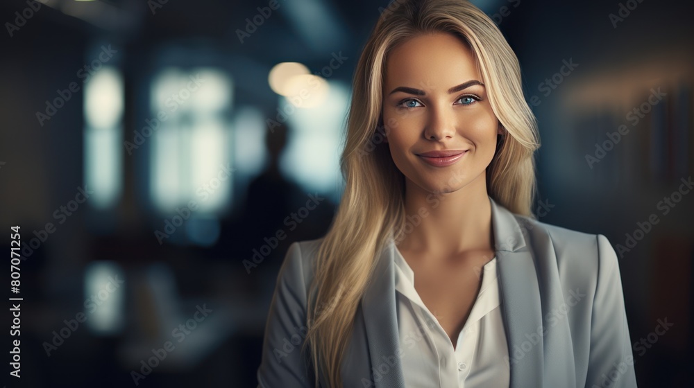 Obraz premium portrait of a confident and successful businesswoman, 