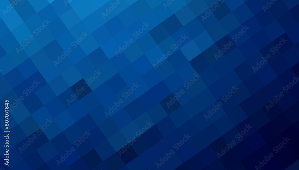 Gradient blue background. Geometric texture of light-dark blue squares. The substrate for branding, calendar, postcard, screensaver, poster, cover. A place for your design or text. Vector illustration Gradient blue background. Geometric texture of light-dark blue squares. The substrate for branding, calendar, postcard, screensaver, poster, cover. A place for your design or text. Vector illustration
