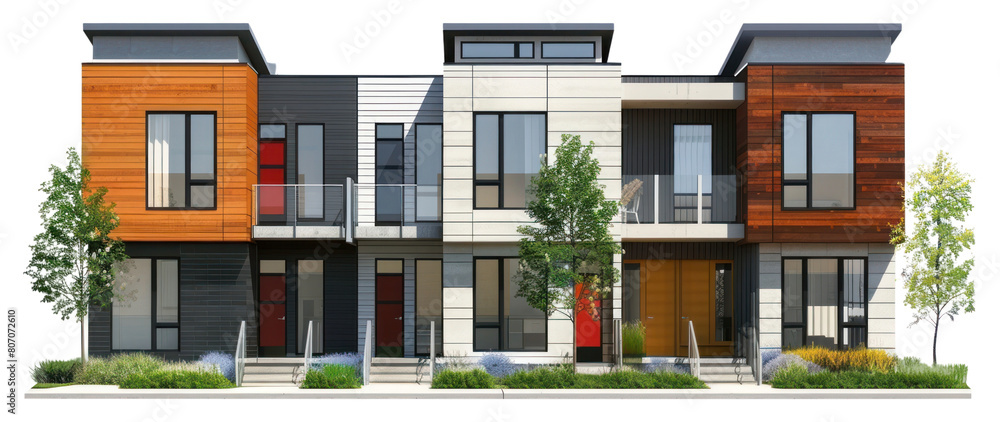 Naklejka premium PNG Architecture house building plant.