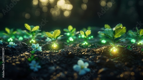 Glowing Plants: Illuminated Biotechnology in Nature