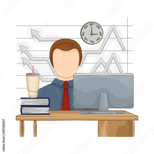 Illustration of businessman 