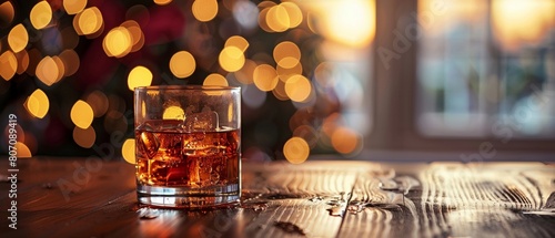 A festive but cautionary image of alcohol as a reflux trigger  captured in a social setting with focus on the glass