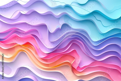 Abstract color wave background 