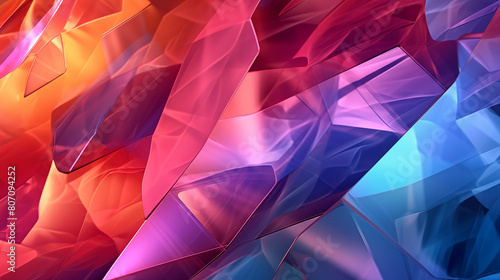 Abstract shaped colored glass texture