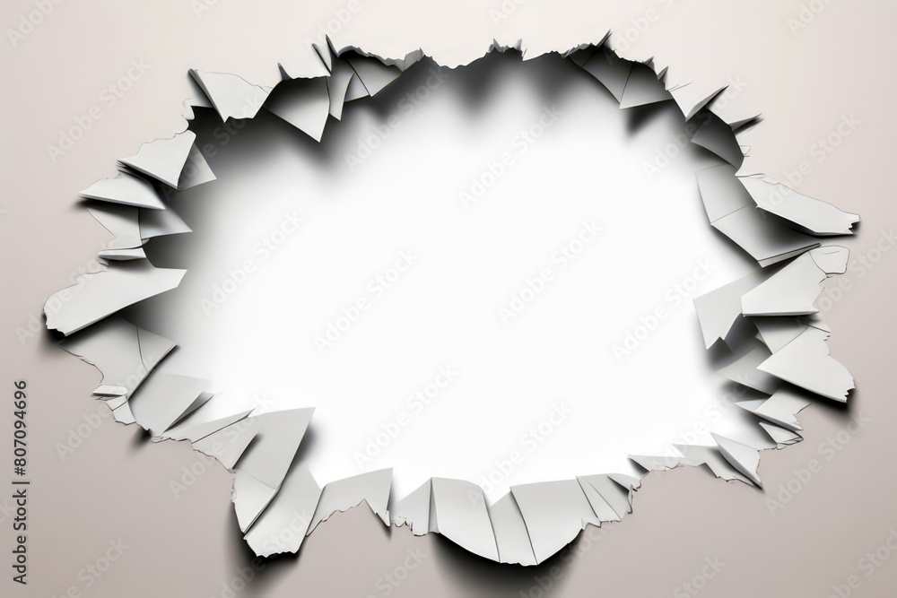 Fototapeta premium hole in paper