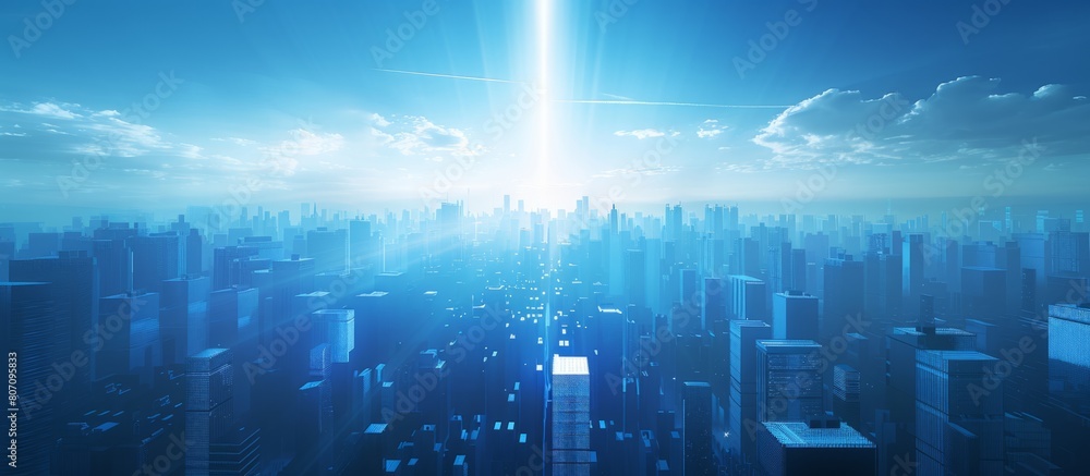 Background materials for futuristic cities with a sense of technology Background materials for futuristic cities with a sense of technology