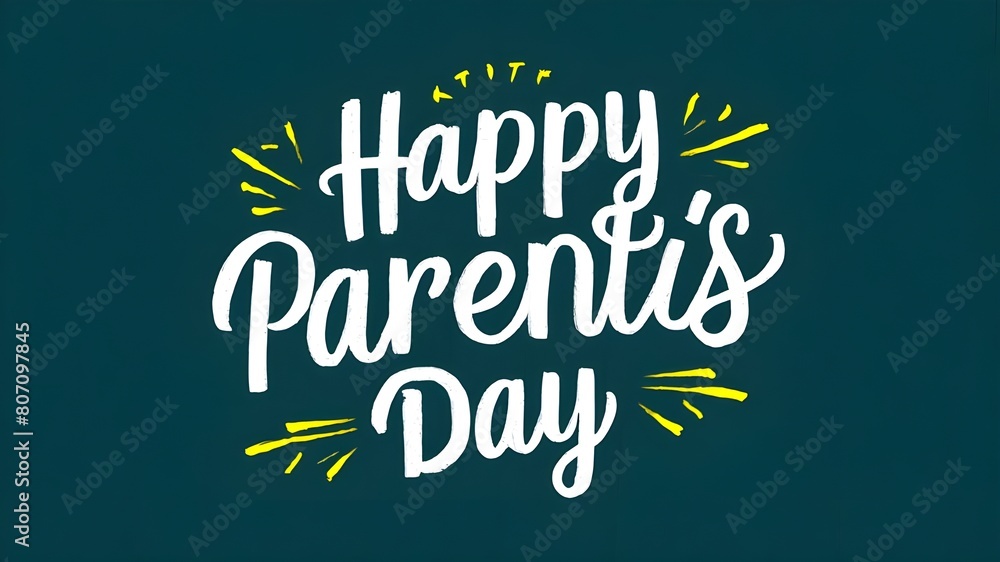 Obraz premium Poster Design for Parents Day Celebration