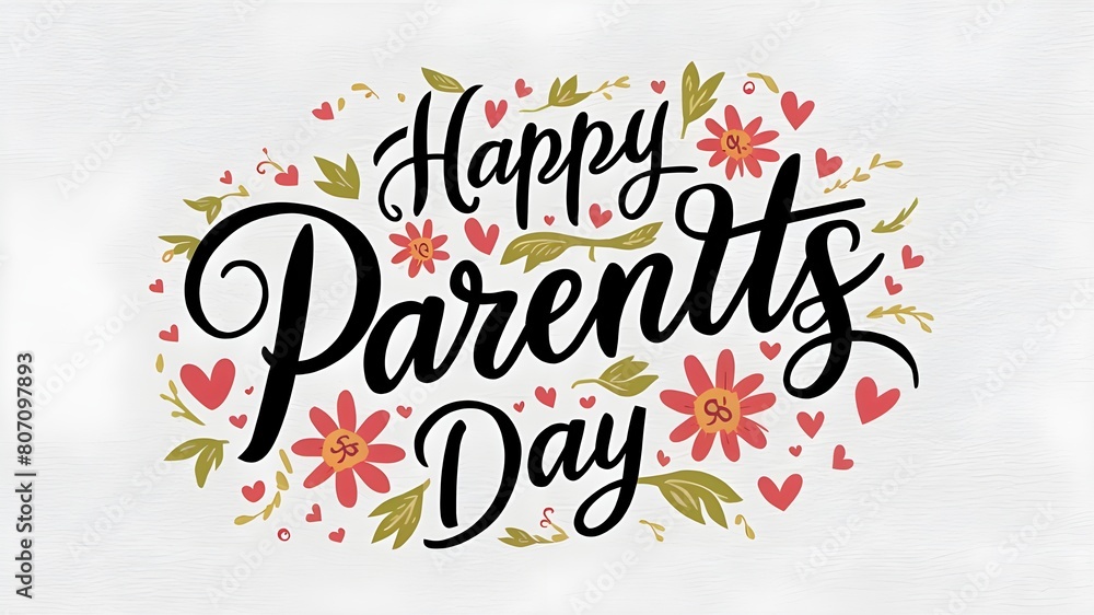 Naklejka premium Poster Design for Parents Day Celebration