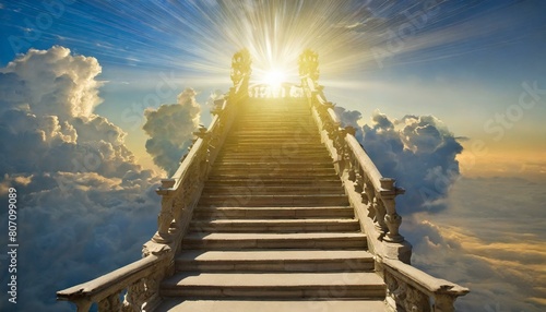  天国まで続く階段のイメージ photo