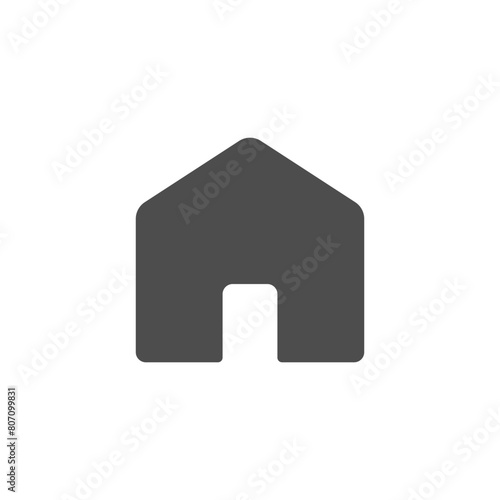 Home glyph vector icon isolated on white background. Home glyph vector icon for web, mobile and ui design