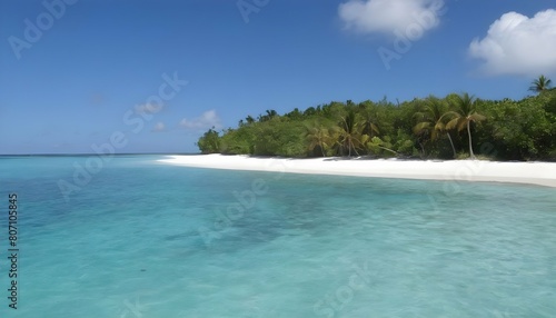 A tropical island paradise with white sandy beache upscaled 4