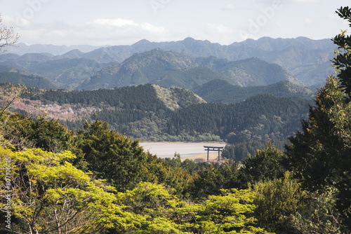 Oyunohara Shrine Kumano Kodo trail photo