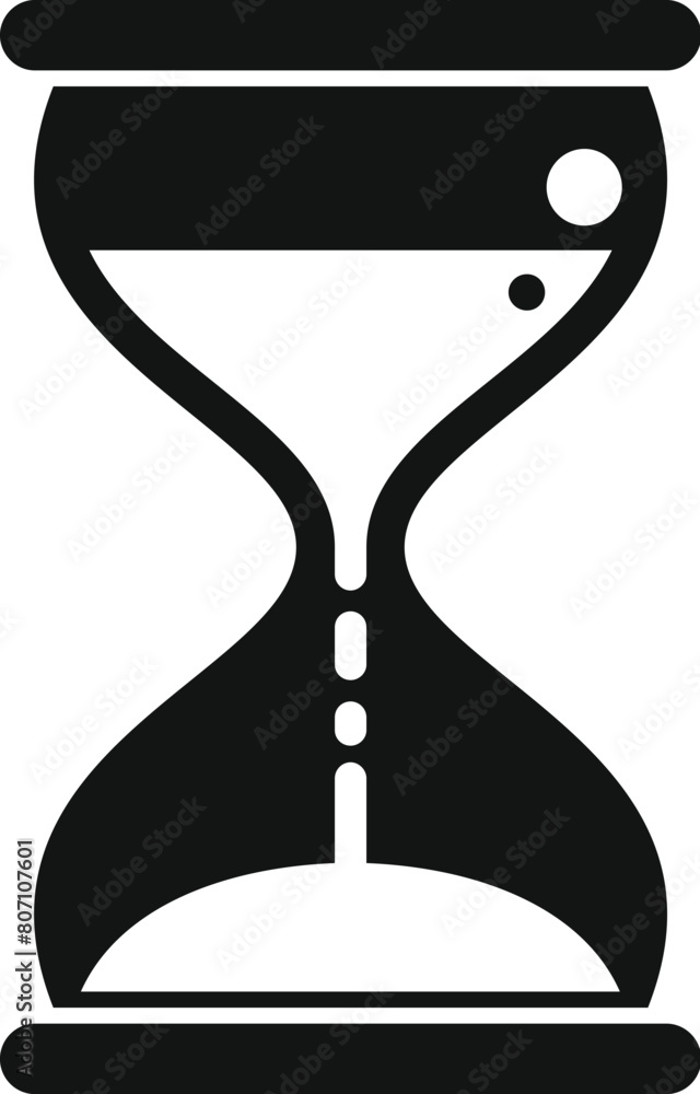 Hourglass duration timer icon simple vector. Event overtime. Schedule network Hourglass duration timer icon simple vector. Event overtime. Schedule network