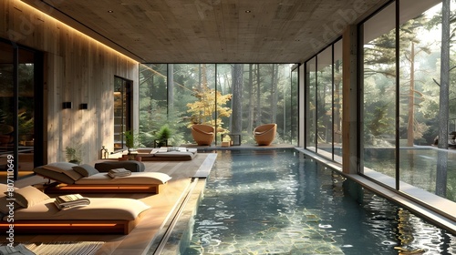 Wallpaper Mural Serene Spa Retreat Nestled in a Lush Forest Oasis Torontodigital.ca