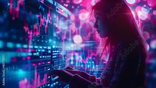 Analyze financial data using technology to inform business decisions and strategies. Concept Financial Analysis, Data Technology, Business Decisions, Strategic Planning, Data-driven Insights © Ян Заболотний