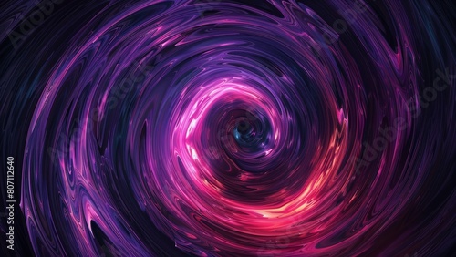 Pink vortex shape texture, abstract space black hole concept design background photo