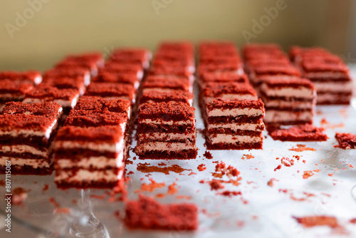 delicious sweet red velvet cakes