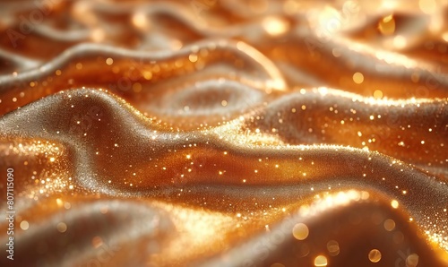 Detailed close-up view of a shiny gold surface.