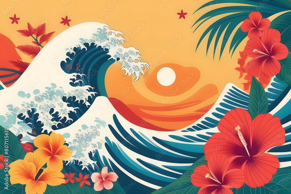 Obraz premium AAPI heritage month. Asian American and Pacific Islander background with copy space