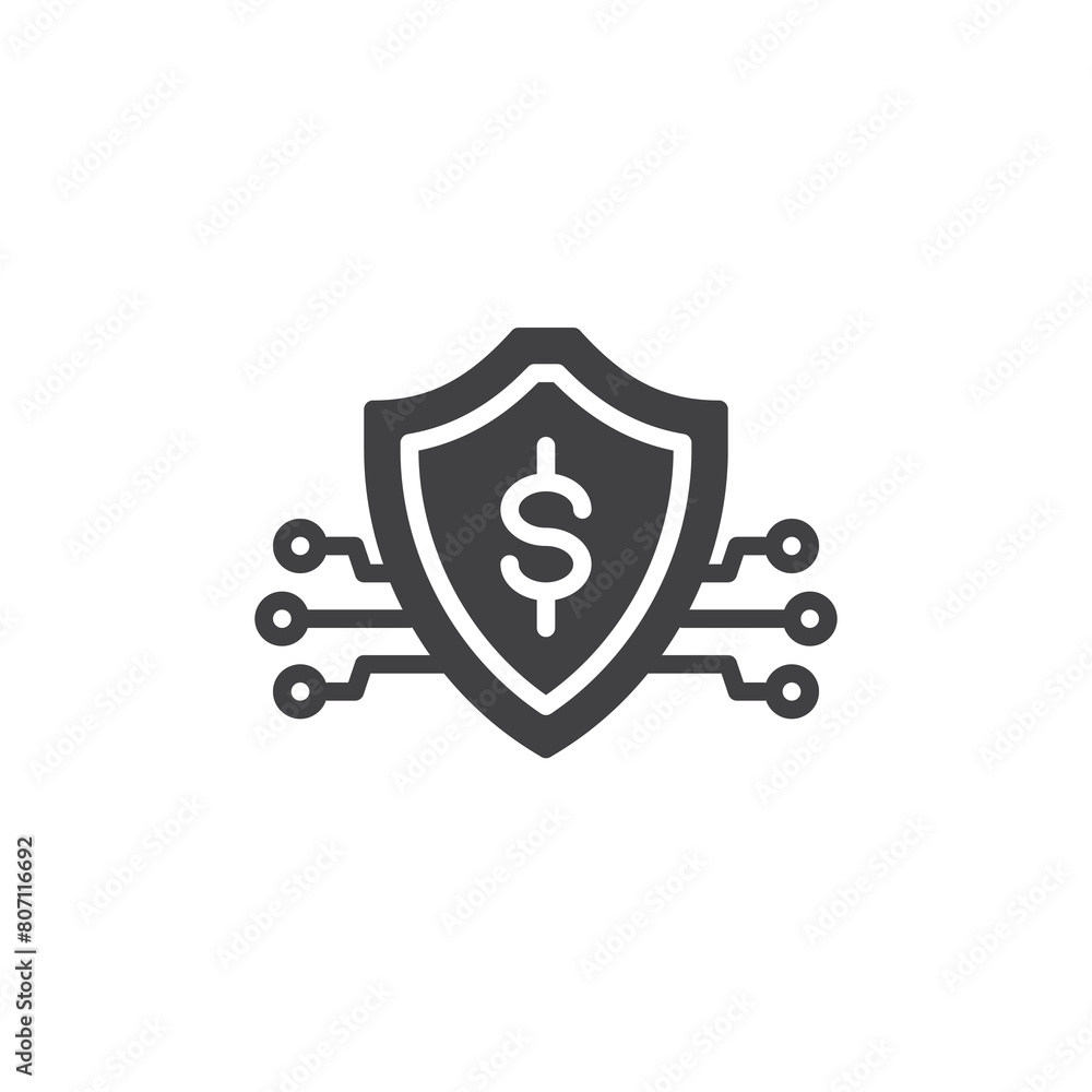Cyber Insurance vector icon Cyber Insurance vector icon