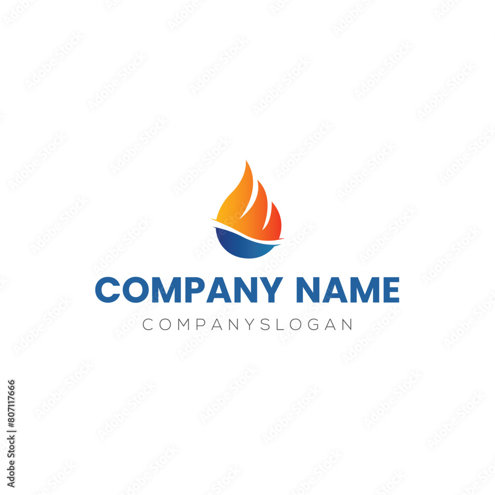Flame logo design, vector logo design, illustration Flame logo design, vector logo design, illustration
