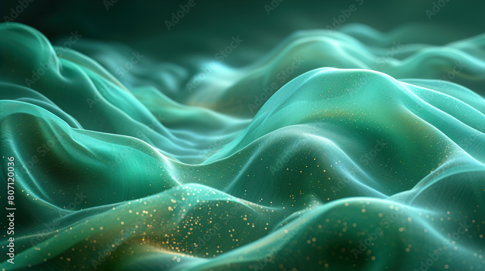 Green luxury Abstract wave dark background with light effect Green luxury Abstract wave dark background with light effect