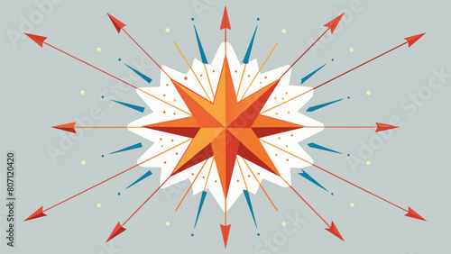 An explosion effect diagram with a central point representing the initial spread of the rumor and each line representing a new direction it has.