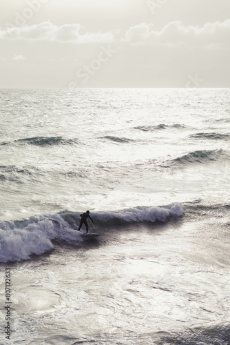 Photography Man surfing in the Gaeta sea