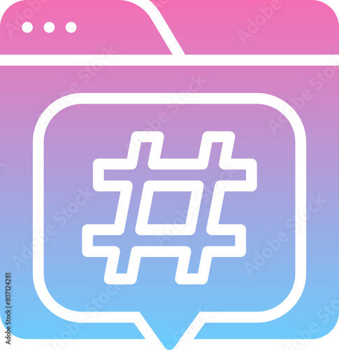Web hastag icon