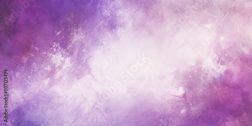 Purple white spray texture color gradient shine bright light and glow rough abstract retro vibe background template grainy noise grungy empty space 