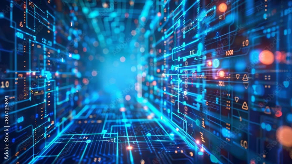 IoT technology background, networked world of IoT technology background, networked world of