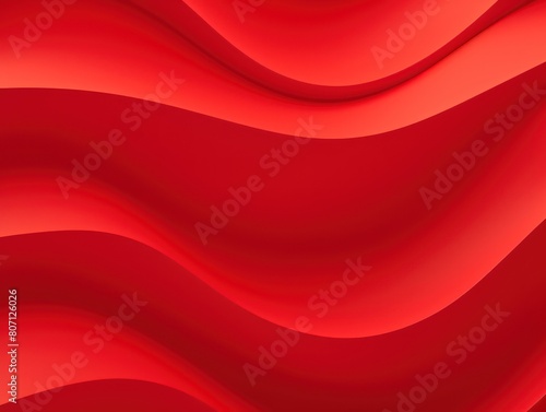 Red abstract wavy pattern in red color, monochrome background with copy space texture for display products blank copyspace for design text photo