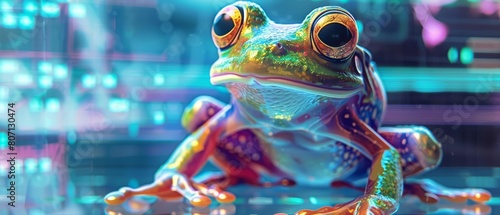 Futuristic cyber of an amphibian photo