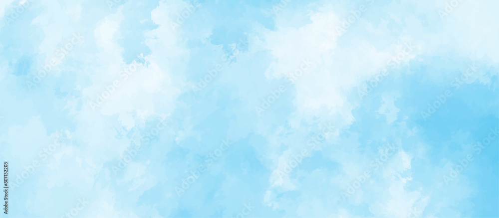 Gradient light white sky background with fluffy clouds .Nature landscape in environment day horizon skyline view .cloudy in sunshine calm bright winter air background .