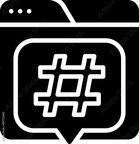 Web hastag icon