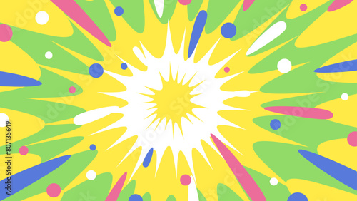 ワープのイメージの背景イラスト_16:9