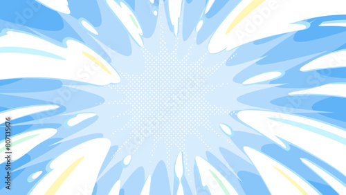 爆発のエフェクトの背景イラスト_16:9