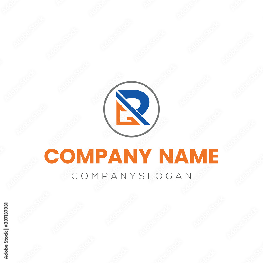 R home logo design, vector logo design, illustration R home logo design, vector logo design, illustration