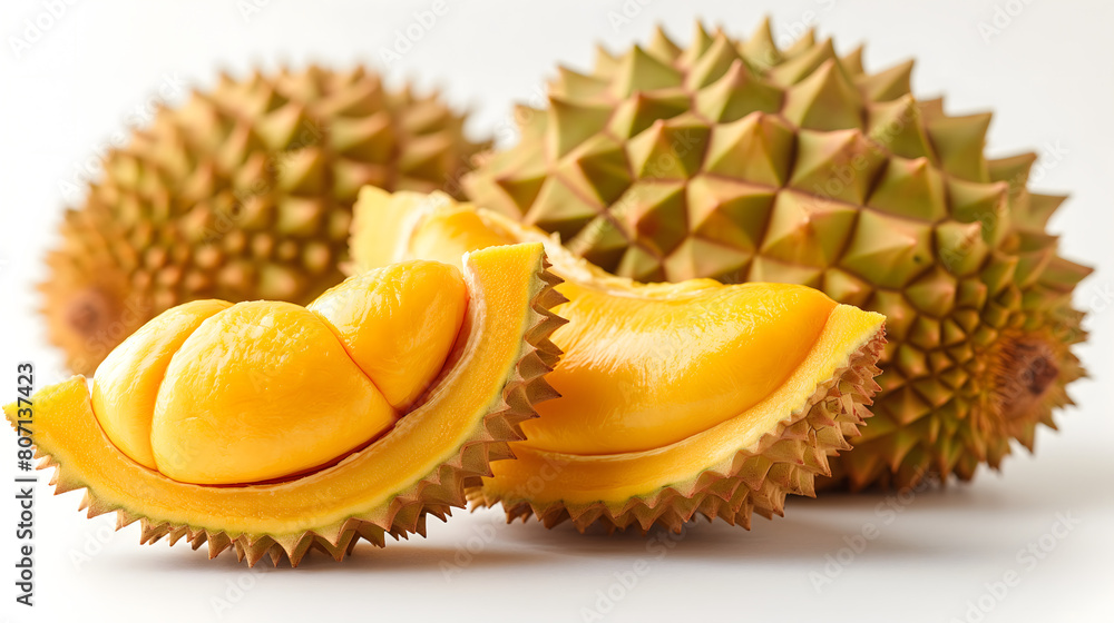 Fototapeta premium durian isolated on white background