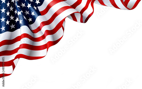 4 th July transparent American flag background 