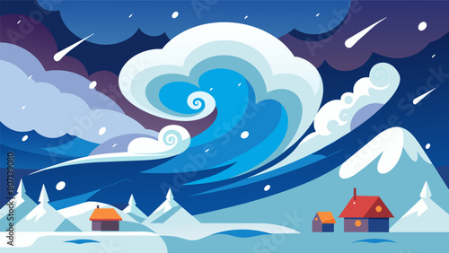 A forecast of a winter storm with heavy snow strong winds and dangerous levels of ice..